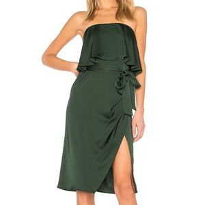 Lovers + Friends emerald midi dress